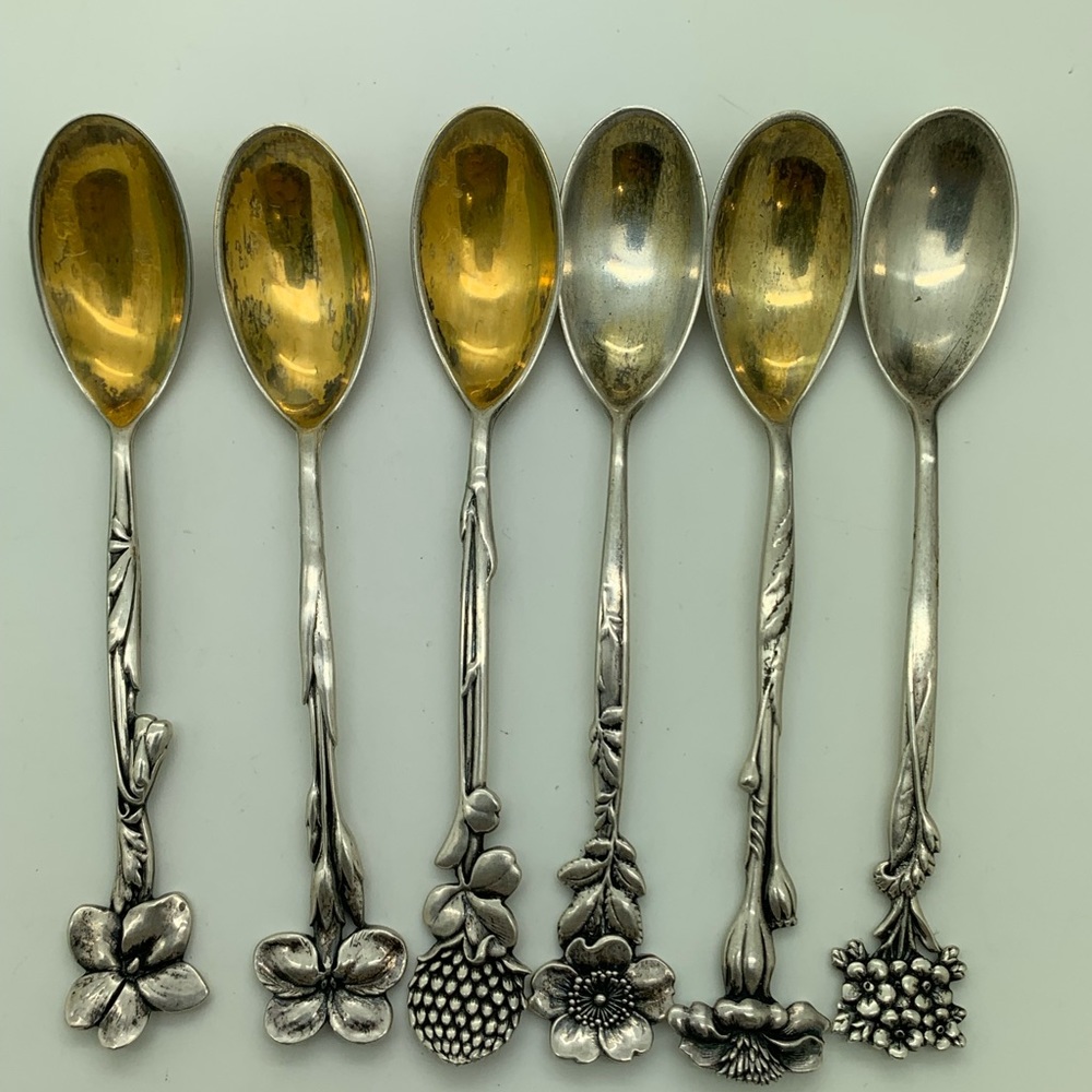 Antique Tiffany & Co. 925 Small Spoons T&Co. STG - Picture 2 of 8